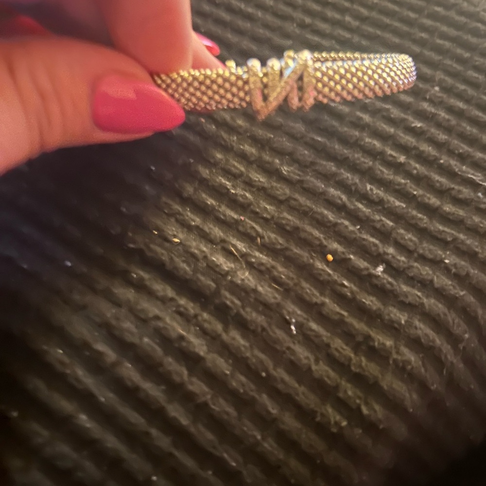 Silver Mesh Bracelet with V Design Phillip Gavriel